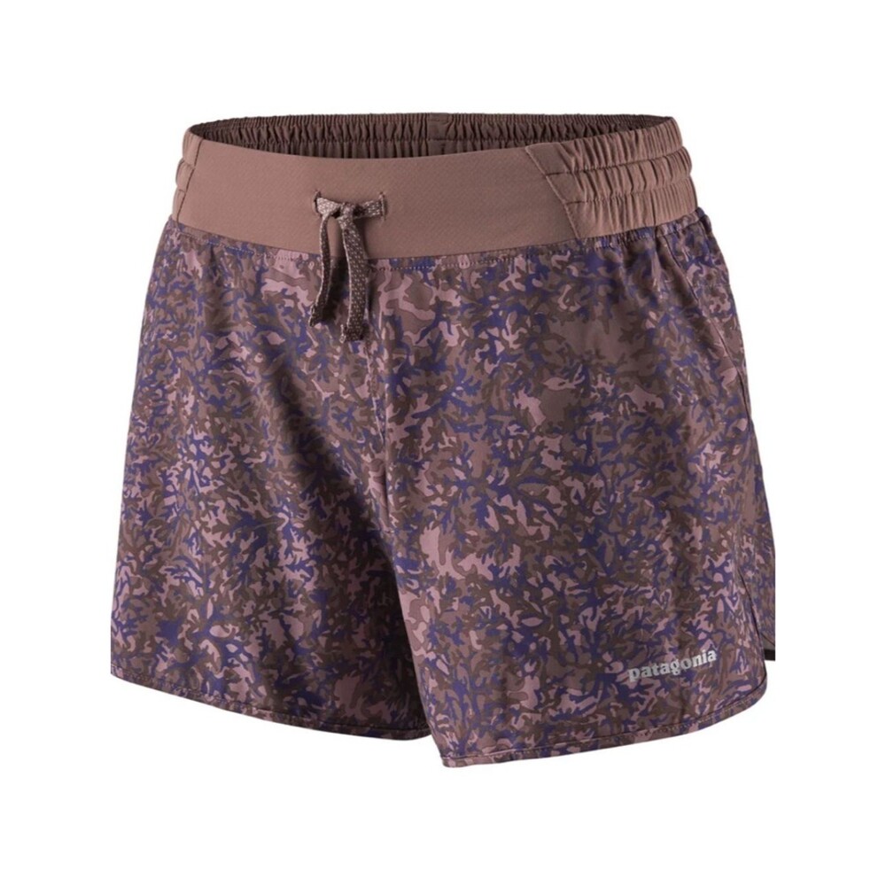 Patagonia Women's Nine Trails Shorts Mauve Purple Camo Small